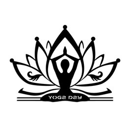 Wallity Yoga 30 Escultura de pared en Negro